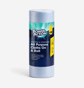 Power Action All Purpose Cloth On A Roll 30 Sheets