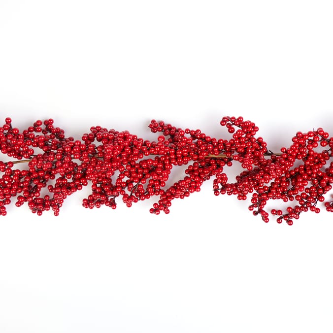 Festive Feeling 6ft Red Berry Christmas Garland