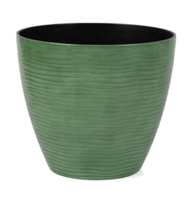 Jardin Water Ripple Plastic Planter 38cm - Green
