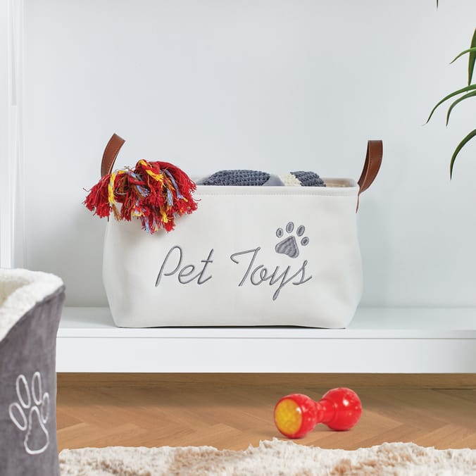 My Pets Fabric Storage Basket With Handles