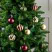 Festive Feeling 7cm Christmas Baubles 35 Pack - Traditional