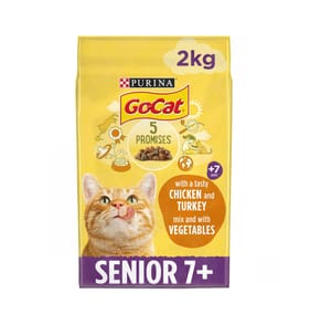 Go-Cat Senior 7+ with Chicken & Vegetables Dry Cat Food 2kg