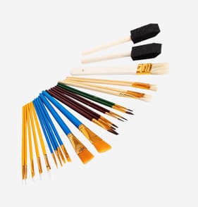 Colvin & Co Artists Paintbrush 25 Pack