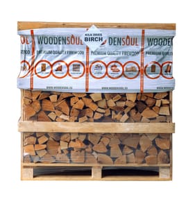 Wooden Soul Kiln Dried Logs Pallet 400kg - Birch Loose