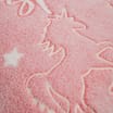 My Little Home Glow In Dark Unicorn Flannel Cushion