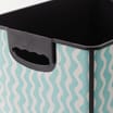 Wavy Print Storage Box 17L - Green