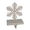 Festive Feeling Silver Christmas Stocking Holder - Snowflake