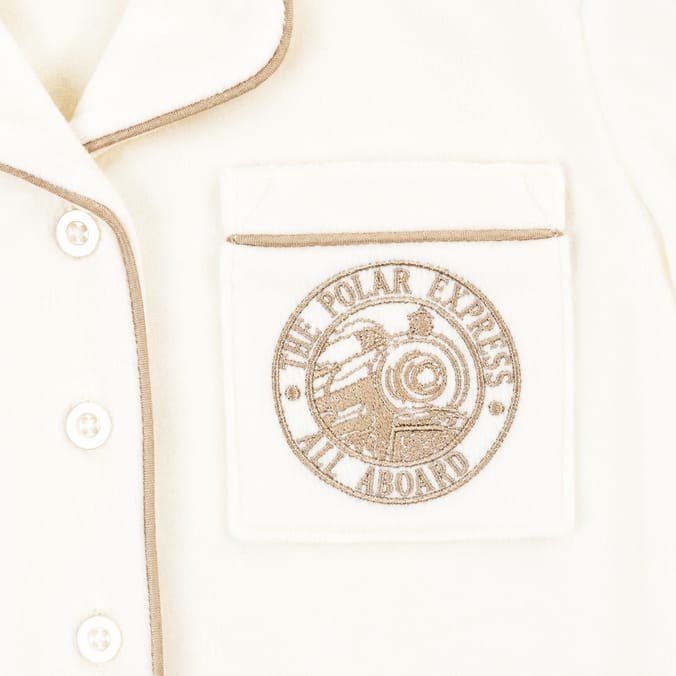 Cream Polar Express Baby Pyjamas
