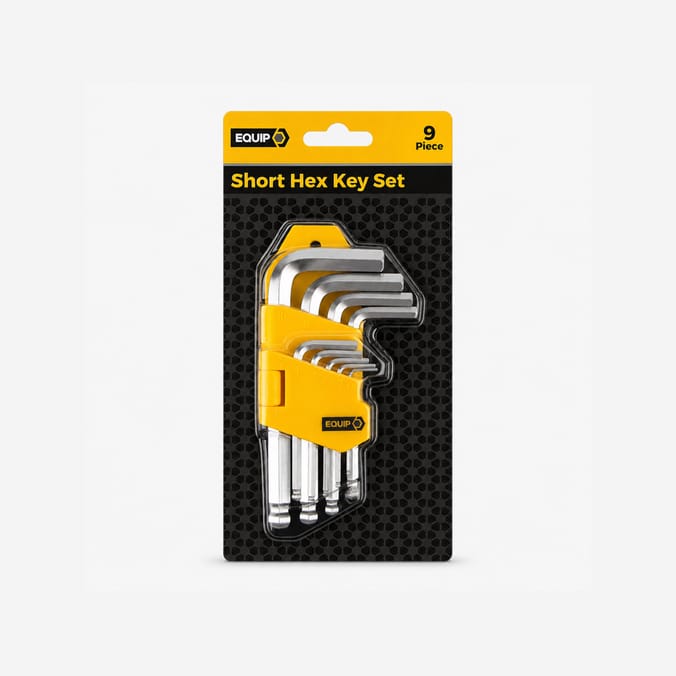 Equip Tools Short Hex Key Set