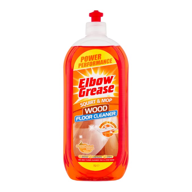 Elbow Grease Squirt & Mop Wood Floor Cleaner 1L -  Orange Splash