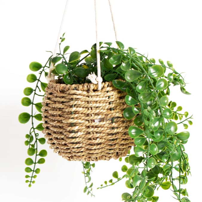 Home Collections Artificial Hanging Plant Basket Home Bargains
