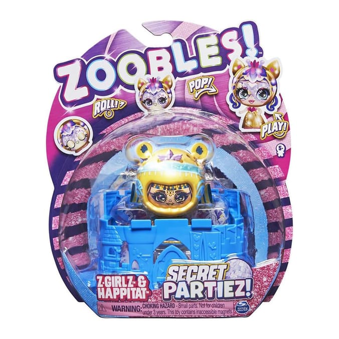 Zoobles Secret Partiez Z-Girlz & Happitat Figure
