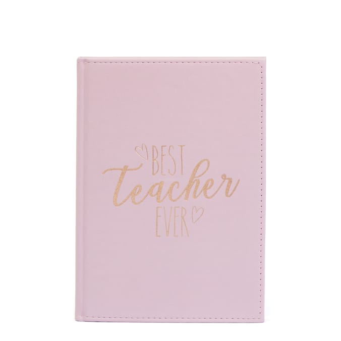 Teacher Faux Suede Notebook "Best Teacher Ever"