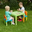 Liberty House Toys Kids Plastic Table and Two Chairs Set