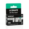 Pifco 9V Ultimate Super Alkaline Batteries 3 Pack