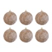Nordic Spirit 10cm Glitter Bauble 6 Pack
