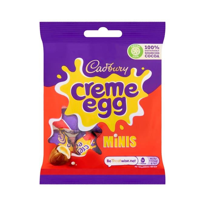 Cadbury Creme Egg Minis Chocolate Bag 78g