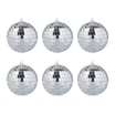 Joyful Disco Bauble 6 Pack - Silver