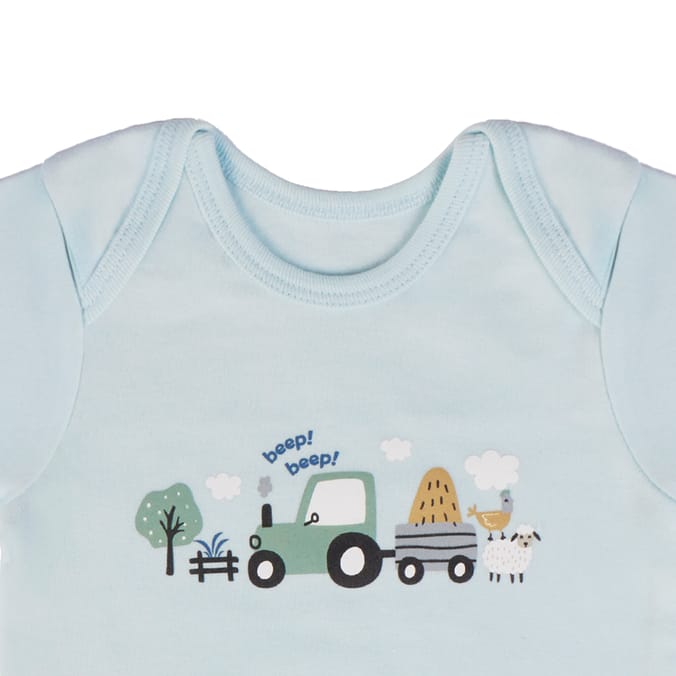 Pure Baby Short Sleeve Bodysuit 5 Pack
