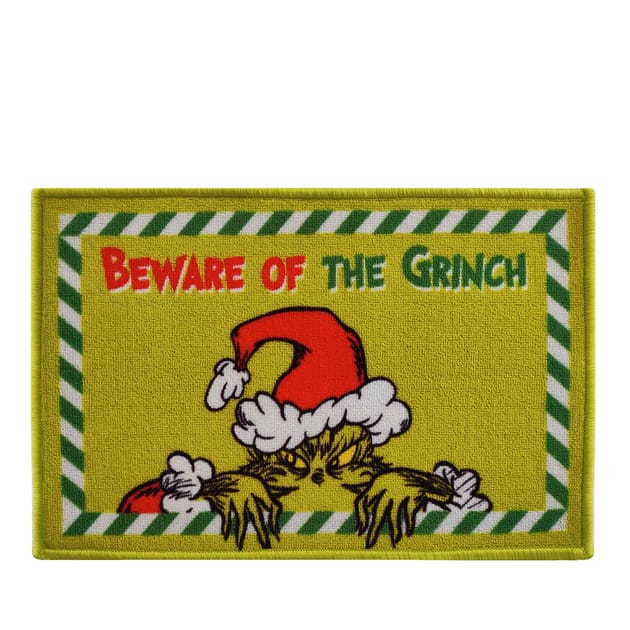 The Grinch Washable Door Mat Home Bargains