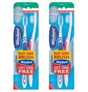Wisdom Regular Plus Firm Toothbrush 2 Pack x2