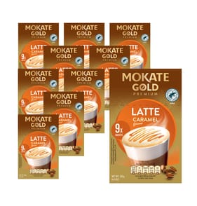 Mokate Gold Premium Latte Caramel Flavour 126g x10