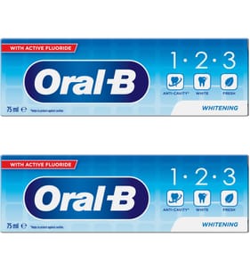 Oral-B Whitening Toothpaste 75ml x2