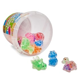 Toy Mania 12 Pack Mini Dino Waterbeads in Tub