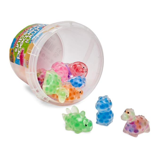 Toy Mania 12 Pack Mini Dino Waterbeads in Tub