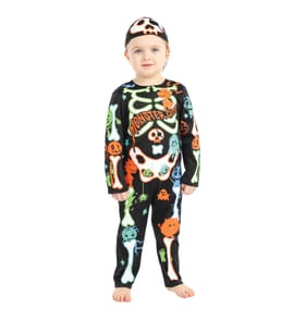 Hallow Scream Kids Skeleton Costume
