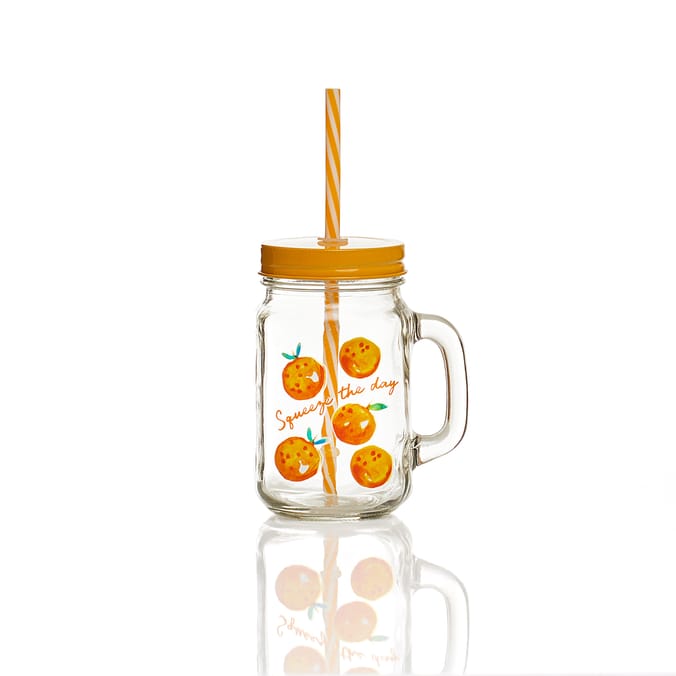 The Outdoor Edit Summer Mason Jar With Straw