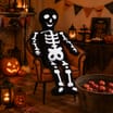 Hallow Scream Steve The Skeleton Cushion Decoration 5FT