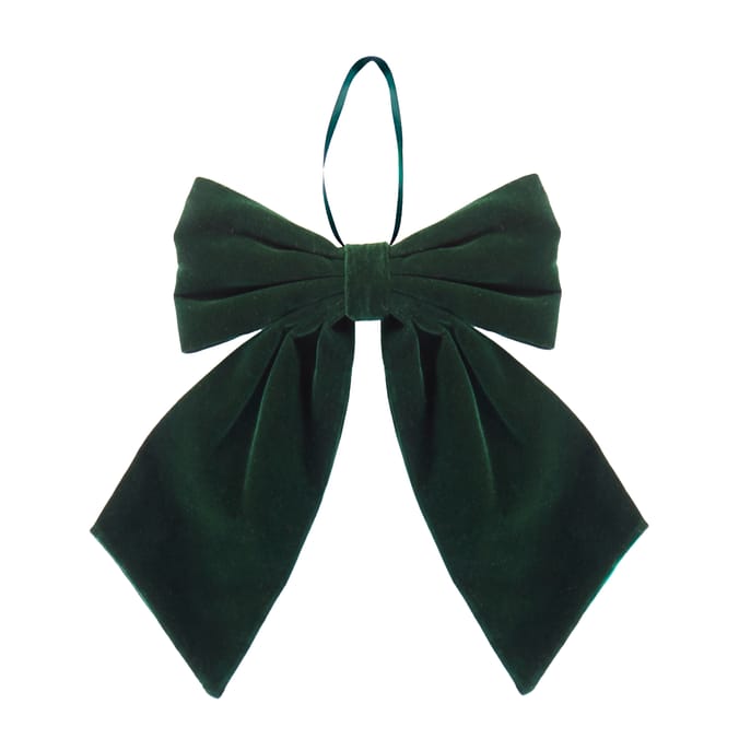 Winter Charm Medium Velvet Bow