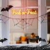 Haunted House Trick Or Treat Neon Sign