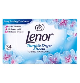 Lenor Fabric Tumble Dryer Sheets 34 Sheets - Spring Awakening