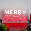  Prestige Battery Operated LED Festive Neon Sign - Merry Christmas