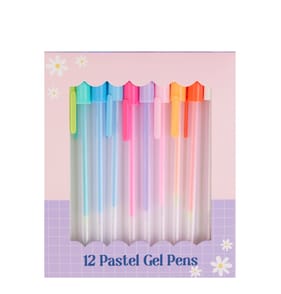 Back To School Pastel Gel Pens 12 Pack