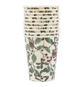 Festive Feeling Paper Cups 10 Pack - Holly