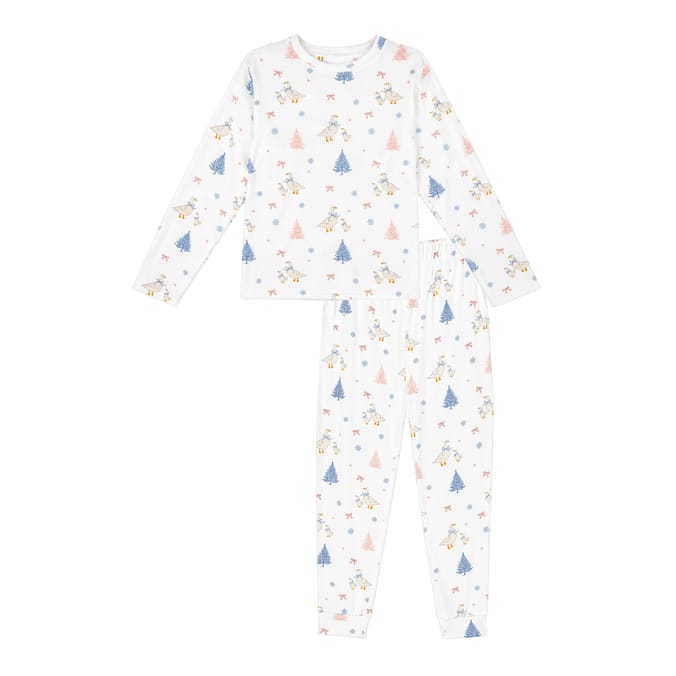 Originals Goose Print Fleece Pyjamas