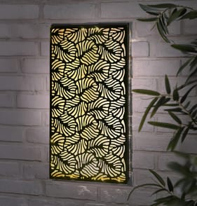 Firefly Large Metal Wall Art Solar Light