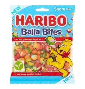 Haribo Balla Bites Chewy Sweets Sharing Bag 140g