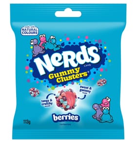Nerds Candy Sweets Gummy Clusters Berries 113g