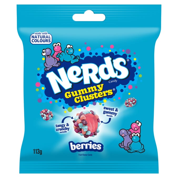 Nerds Candy Sweets Gummy Clusters Berries 113g