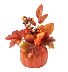 The Lifestyle Edit Harvest Faux Pumpkin Succulent