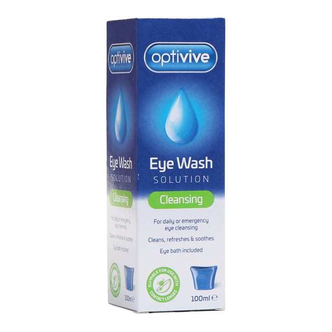 Optivive Eye Wash Solution Cleansing 100ml