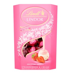 Lindt Lindor Chocolate Truffles Box 200g - Strawberries & Cream