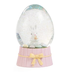 Hoppy Easter Small Water Globe - Pink