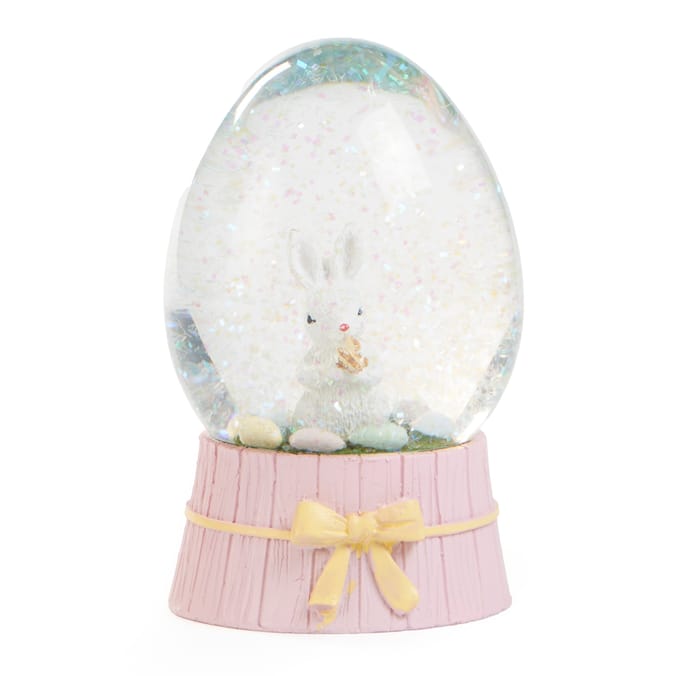 Hoppy Easter Small Water Globe - Pink