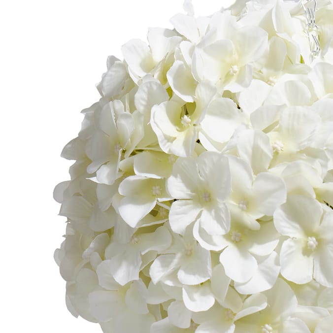 Jardin Faux Hydrangea Ball - White