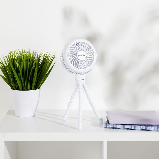 Pifco Flexi Grip Fan 4.5W - White